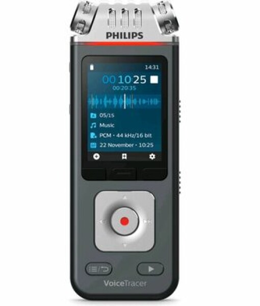 Philips DVT 6110 / diktafon / 8GB / až 36 hodin záznamu / USB / 3.5 mm jack (DVT6110)