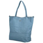 Trendy dámská koženková kabelka Lisabeth, světle modrá