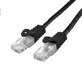 C-TECH patchcord Cat6 UTP 0.25 m černá (8954125015048)