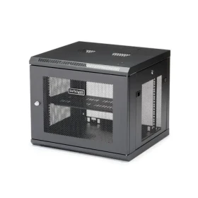 StarTech 9U Nástěnný rozvaděč černá / Nástěnný rack / 19" / 600×551 mm / Nosnost 90 kg (RK920WALM)
