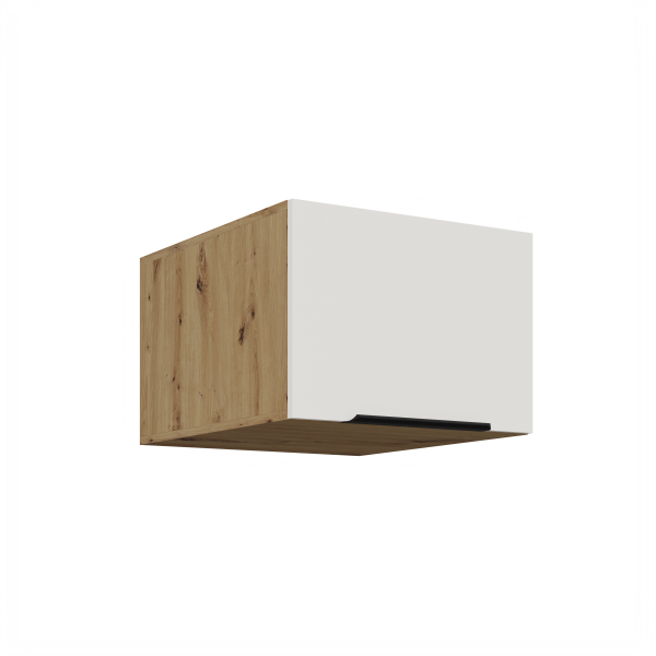 Horní skříňka Aria 50 NAGU-36 1F Barva korpusu: Dub artisan, Barva dvířek: WH - Crystal white AFM