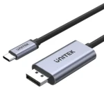 Unitek V1409A černá, šedá / Kabel USB-C - DisplayPort / 2 m / DP 1.2 (V1409A)