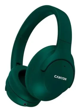 Canyon OnRiff 10 zelená / Bezdrátová sluchátka do uší / ANC / USB-C nabíjení / Bluetooth (CNS-CBTHS10GN)