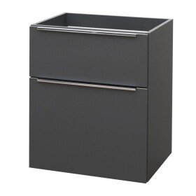 Mereo Mailo, koupelnová skříňka 60 cm, antracit, elox AL madlo CN530SN