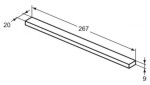 IDEAL STANDARD - i.Life Nábytková rukojeť 267 mm, chrom T5741AA