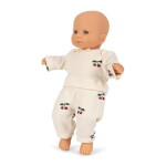 Konges Sløjd Panenka pro děti First Mini Doll – Cherry, krémová barva, plast, textil