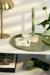 Räder Porcelánový svícen Gold Bird, bílá barva, porcelán