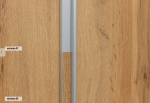 Nábytek Mikulík Skříň ONYX 3 - dveře dělené (š 210-270 cm/v 240 cm) ROZMĚR: (š/v/h) 210 x 240 x 60 cm