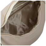 Trendy dámská koženková ledvinka Ebina, tmavě béžová