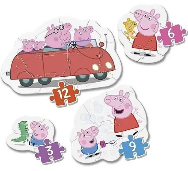 CLEMENTONI Moje první puzzle Prasátko Peppa 4v1