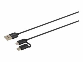 SAVIO CL-128 2v1 / kabel USB-A / USB-C / microUSB / 1 m (KBASAVUSB0007)
