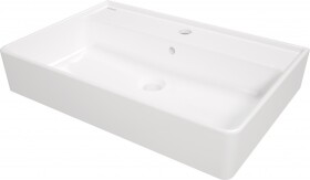 DEANTE - Temisto bílá keramická umyvadlo, na desku nebo na zeď 61x41 cm CDT_6U7S