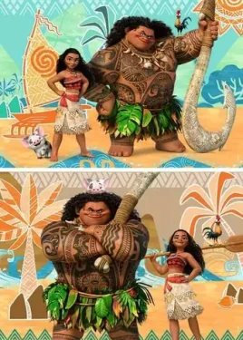 RAVENSBURGER Puzzle Odvážná Vaiana: Přátelé