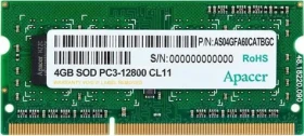 Apacer 4GB 1600MHz / SODIMM / DDR3 / CL11 / 1.5V (AS04GFA60CAQBGC)