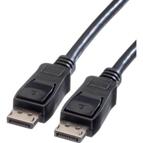 Value DisplayPort kabel Konektor DisplayPort, Konektor DisplayPort 5.00 m černá 11.99.5605 stíněný Kabel DisplayPort