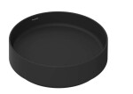 HANSGROHE - Xuniva Evo S Umyvadlo na desku, průměr 40 cm, bez přepadu, bez otvoru pro baterii, matná černá 60323670