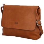 Stylová dámská koženková crossbody kabelka Annalotte, hnědá