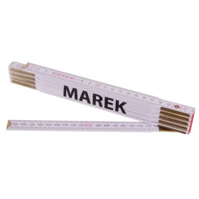 Metr skládací, 2m, dřevěný, PROFI, "MAREK"