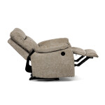 TV a relaxační křeslo s elektrickým ovládáním, potah lanýžová látka v dekoru vintage, 1 motor 240V