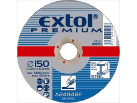 EXTOL-PREMIUM Kotouč brusný na ocel 150x6.0x22.2mm (EX8808705)