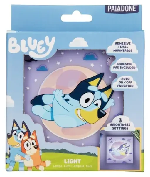 PALADONE Noční světlo Bluey / Noční světlo / na baterie / nastavitelný jas / uchycení na stěnu (PP14513BLUEPM)