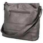 Trendy dámská koženková crossbody kabelka Westa, stříbrná new