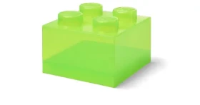 Room Copenhagen LEGO Storage Brick 4 víko Translucent světle zelená / Víko úložného boxu / 250 x 180 x 250 mm (40090806)