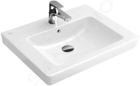 VILLEROY & BOCH - Subway 2.0 Umyvadlo 650x470 mm, s přepadem, otvor pro baterii, CeramicPlus, alpská bílá 7113KGR1