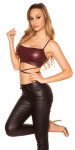 Sexy top KouCla Wetlook Crop top Einheitsgroesse