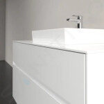 VILLEROY & BOCH - Collaro Umyvadlová skříňka, 1000x548x500 mm, 2 zásuvky, Glossy White C01600DH