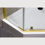 KERRA - Sprchový kout pětiboký Kora 90 Zlatá 5907548116451