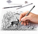 Staedtler Staedtler, 61 100C, Charcoal Set, sada grafitových tužek a uhlů Mars Lumograph s příslušenstvím, 12 ks