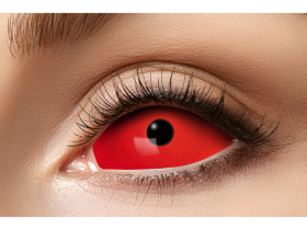 Zoelibat Oční čočky - červené do celého oka - 6 měsíční, Barevné nedioptrické čočky