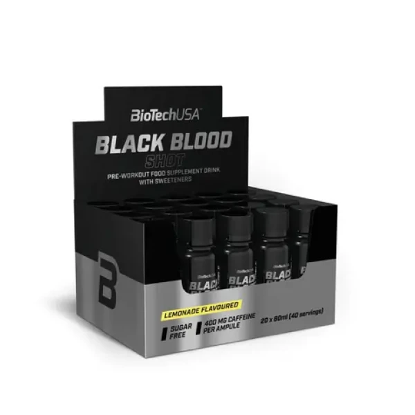 BioTech Black Blood Shot 20 x 60 ml lemonade (14814)
