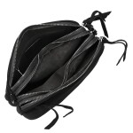 Semišová dámská crossbody kabelka Lory, černá