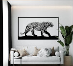 Strom života puma dekorace na zeď Rozměr (cm): 38 x 20, Dekor: Černá