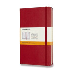 Zápisník Moleskine - tvrdé desky, M, linkovaný - červený