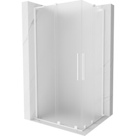 MEXEN/S - Velar L Duo sprchový kout, posuvné dveře 100 x 90, dekor, bílá 871-100-090-02-33-20