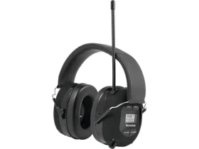 TechniSat STEREOMAN DAB+ OD černá / bezdrátová sluchátka / IPX4 / mikrofon / BT 4.2 / LCD displej (V070J)