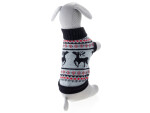 Salva černo-šedý svetr pro psa Barva: Černá, Délka zad (cm): 20 - 21, Obvod hrudníku: 26 – 32 cm