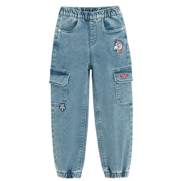 Džínové kalhoty jogger- modré - 92 DENIM