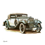 Nástěnný kalendář poznámkový 2027 Notique Classic Cars – Václav Zapadlík 2027, PLASTIC FREE, 30 x 30 cm