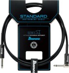 Ibanez Instrument Cable 1,52m Black Straight & Right Angled Plugs