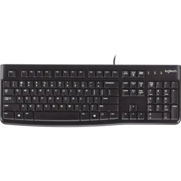 Logitech Media Keyboard K120 HU / Klávesnice / USB / Maďarský layout / černá (920-002491)