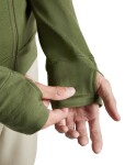 ICEBREAKER Mens Merino 260 Quantum IV LS Zip Hood, Sphagnum (vzorek) velikost: M