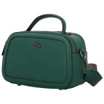 Stylová dámská koženková crossbody kabelka Katin, tmavě zelená