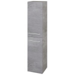 Dřevojas - Vysoká skříň s košem na prádlo DOS SVD2K 35 - D01 Beton / Úchytka T02 / D01 Beton / Levé 210519B