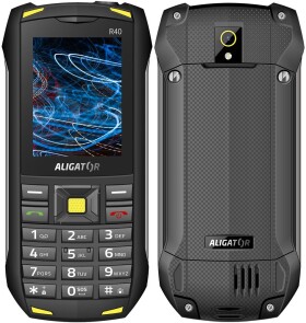 Aligator R40 eXtremo černo-žlutá / 2.4 / 5MP / Dual-SIM / IP68 (AR40BY)