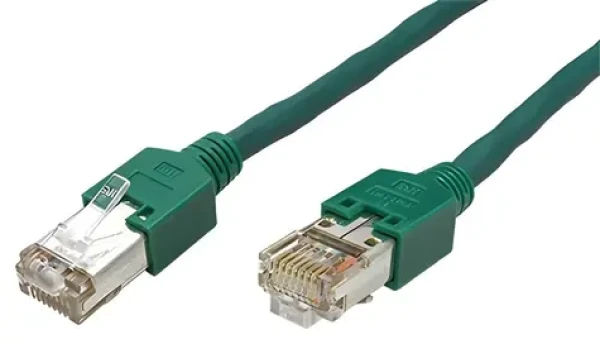 Datwyler STP patchkabel zelený / Patch kabel / Cat5e / CU 5502 / TM11 / 1,5 m (K8706.1,5)