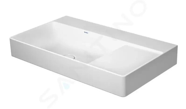 DURAVIT - DuraSquare Umyvadlo nábytkové 800x470 mm, levé, DuraCeram, alpská bílá 2348800079